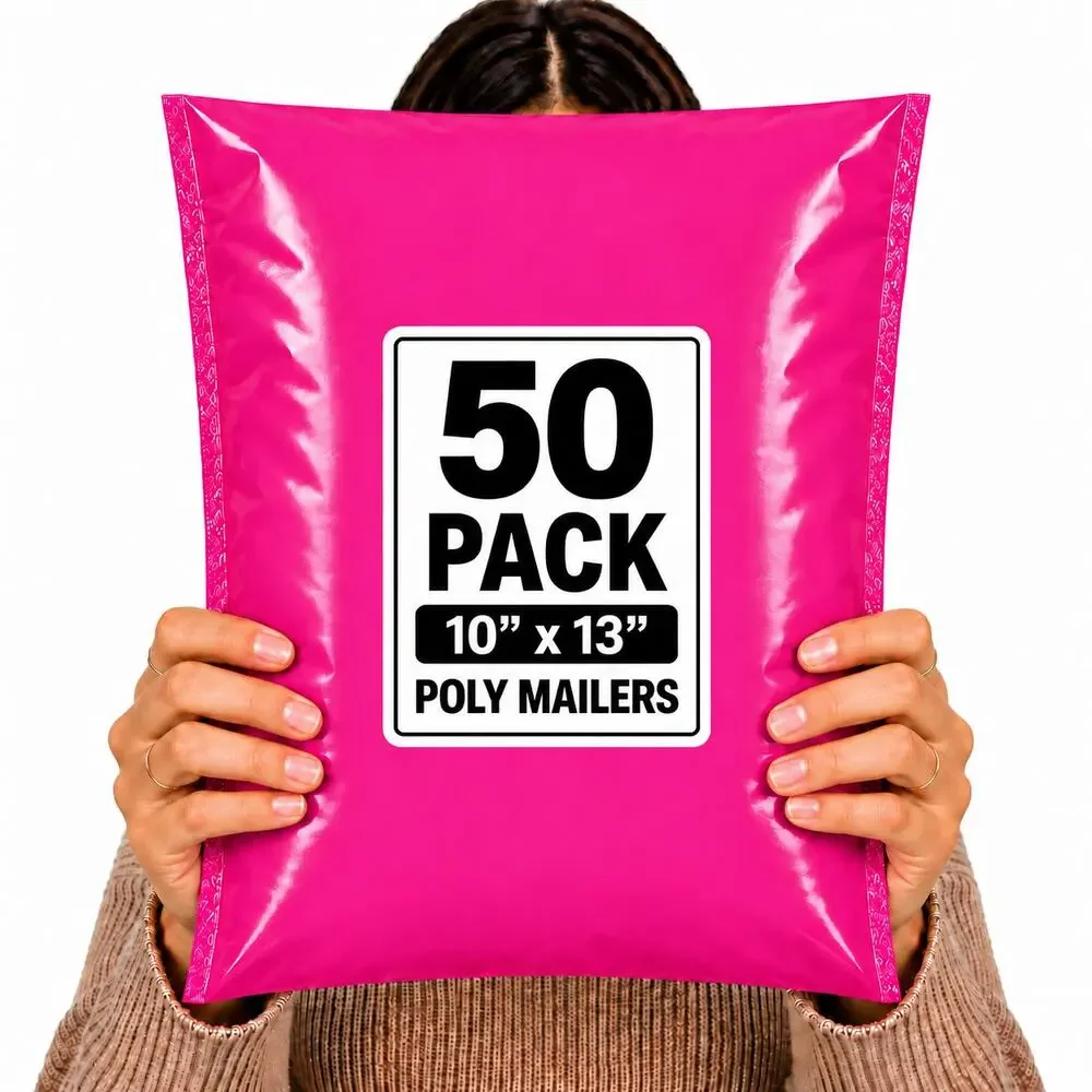 POLYMAILERS PINK SHIPPING BAGS (50 PACK) 10
